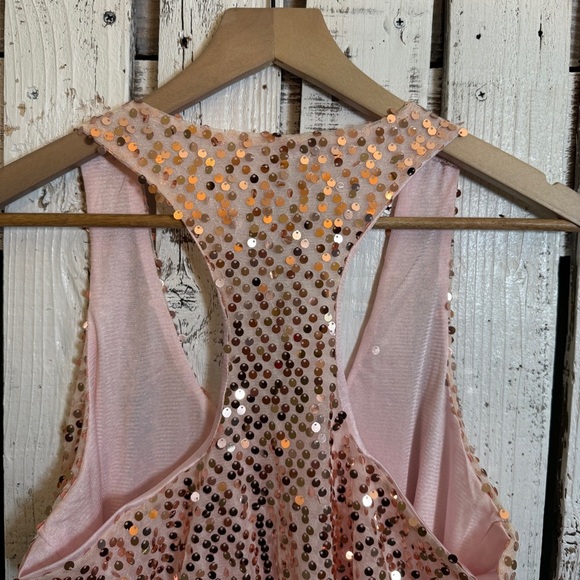O PatPat Sequin Racer Back Tank Top Womens Size Small Y2K Festive Holiday Flirty - Picture 8 of 9